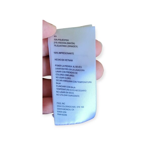 Figs Technical Collection (Unisex?) Brown (Atlantic Fall?) Scrub Top M EUC - Picture 8 of 9